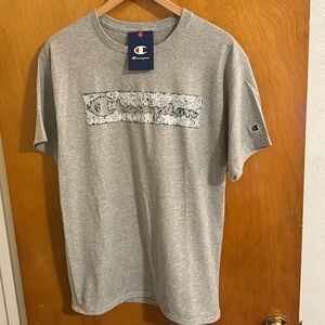 Champion Tshirt Mens Medium Gray